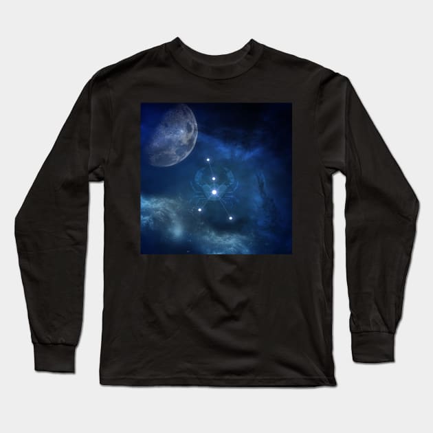 Zodiac sings cancer Long Sleeve T-Shirt by Nicky2342